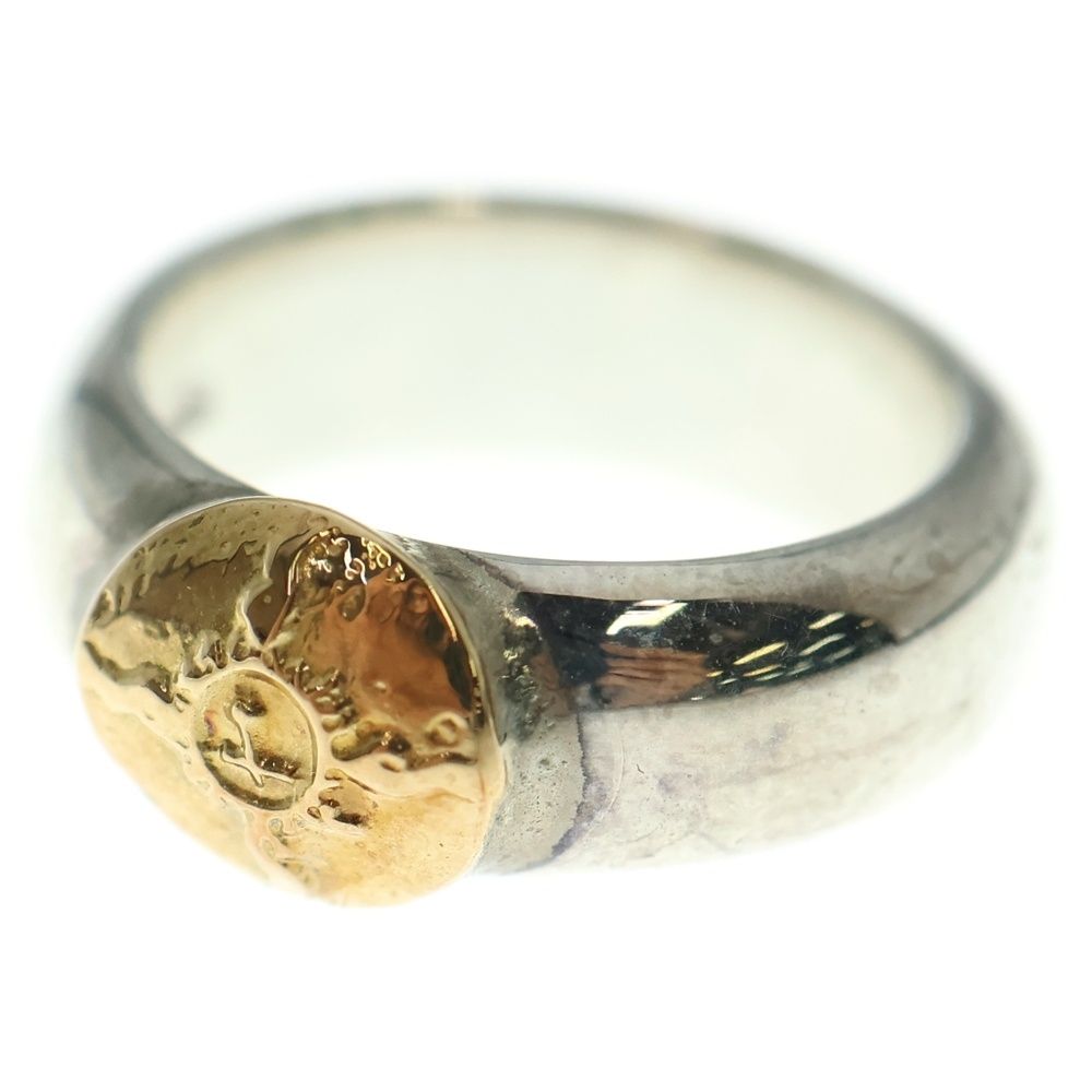 FIRST ARROW s ファーストアローズ K18付 甲丸プレーンリング シルバー ゴールド