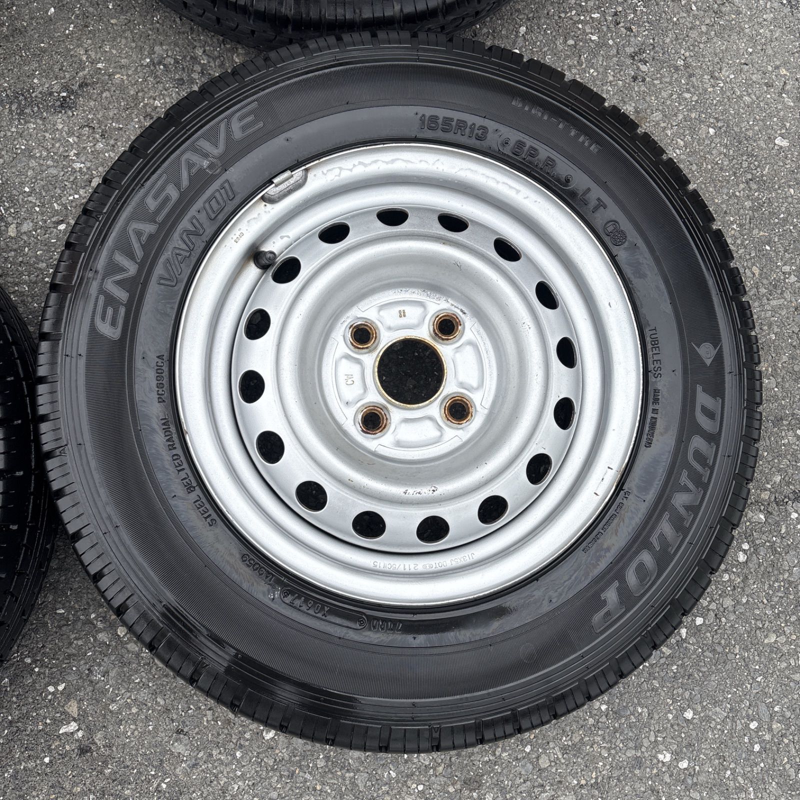 バリ溝 プロボックス 純正ホイールタイヤセット 165R13 FFCRYSTALESIA_COM