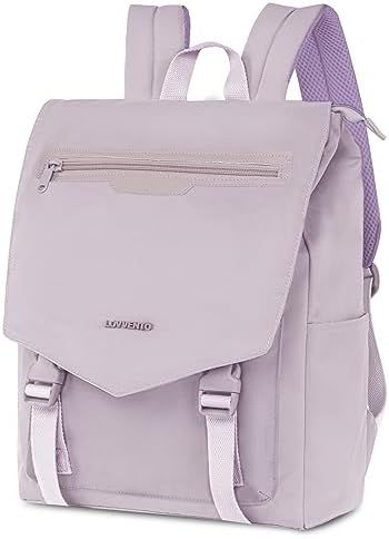 lovvento リュック レディース 大容量 マカロン色 オーバーレイ バックパック A4対応 15.6インチPC収納 9ポケット 撥水加工 軽量 通学 通勤 旅行 アウトドア