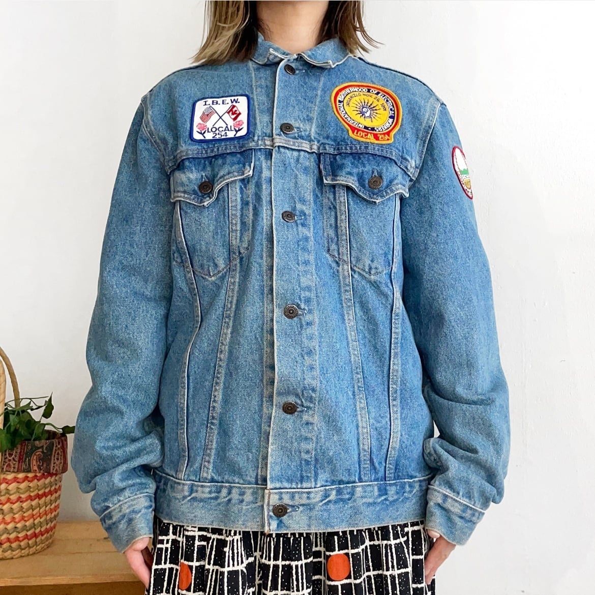 90's Levi's デニムジャケット Gジャン ワッペン付き カナダ製