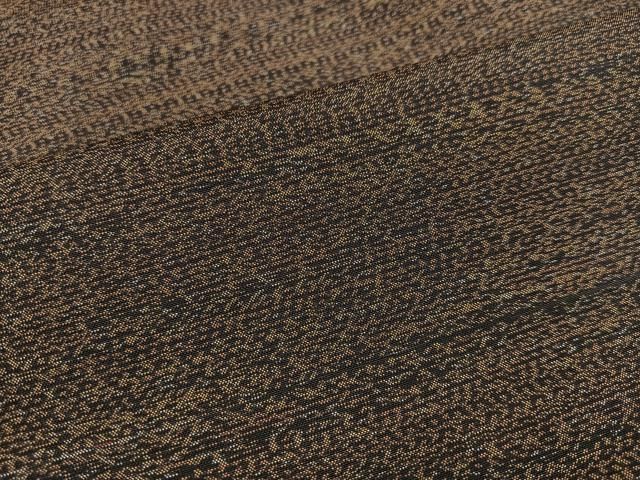 紬 ライン 木目文様 正絹 k685 綿スケア金彩プリント106変わり縞花文様 切り売り=1m単位 | 布