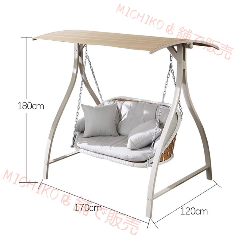 1万円以上送料無料。 ブランコ 屋外 パティオ ポーチ ブランコ クッションと枕 プリンセススイングベッドガーデンスイング屋外スイングチェアベンチ 送料無料!