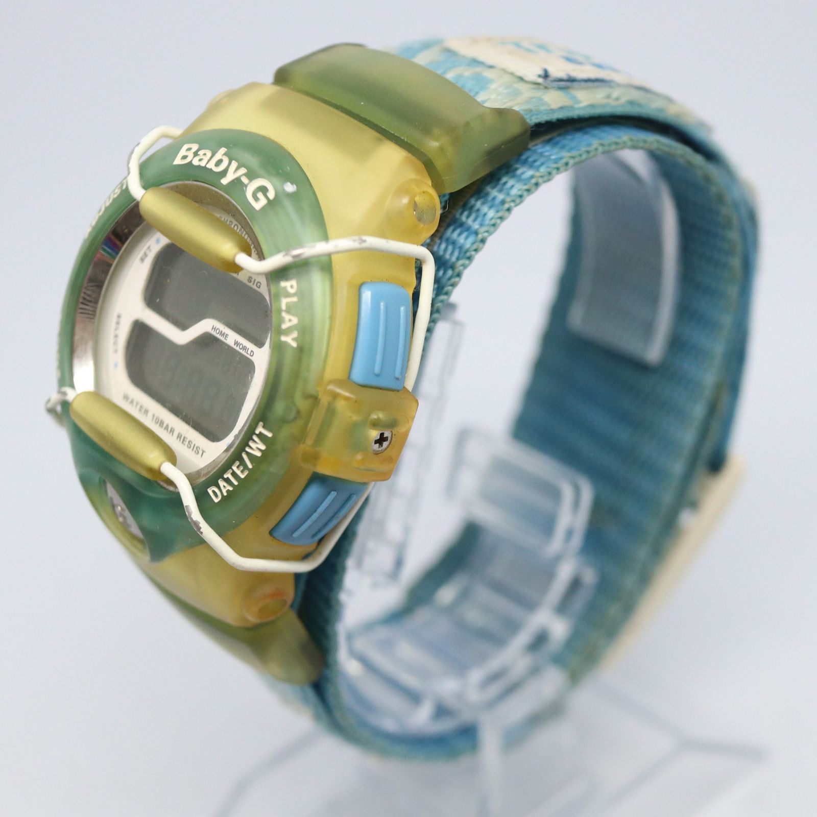 【稼働品】CASIO カシオ Baby-G ベビージー BGT-100 TRIPPER  ブルー デジタル 腕時計 レディス スポーツ