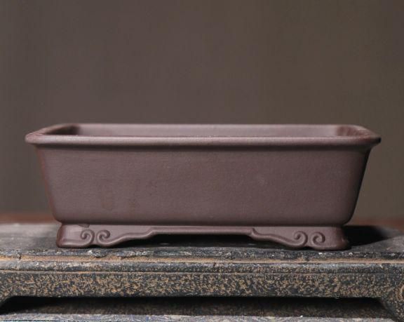 紫砂鉢 長方雲足飄口四方鉢 盆栽鉢 植木鉢 小品盆栽鉢 大品盆栽