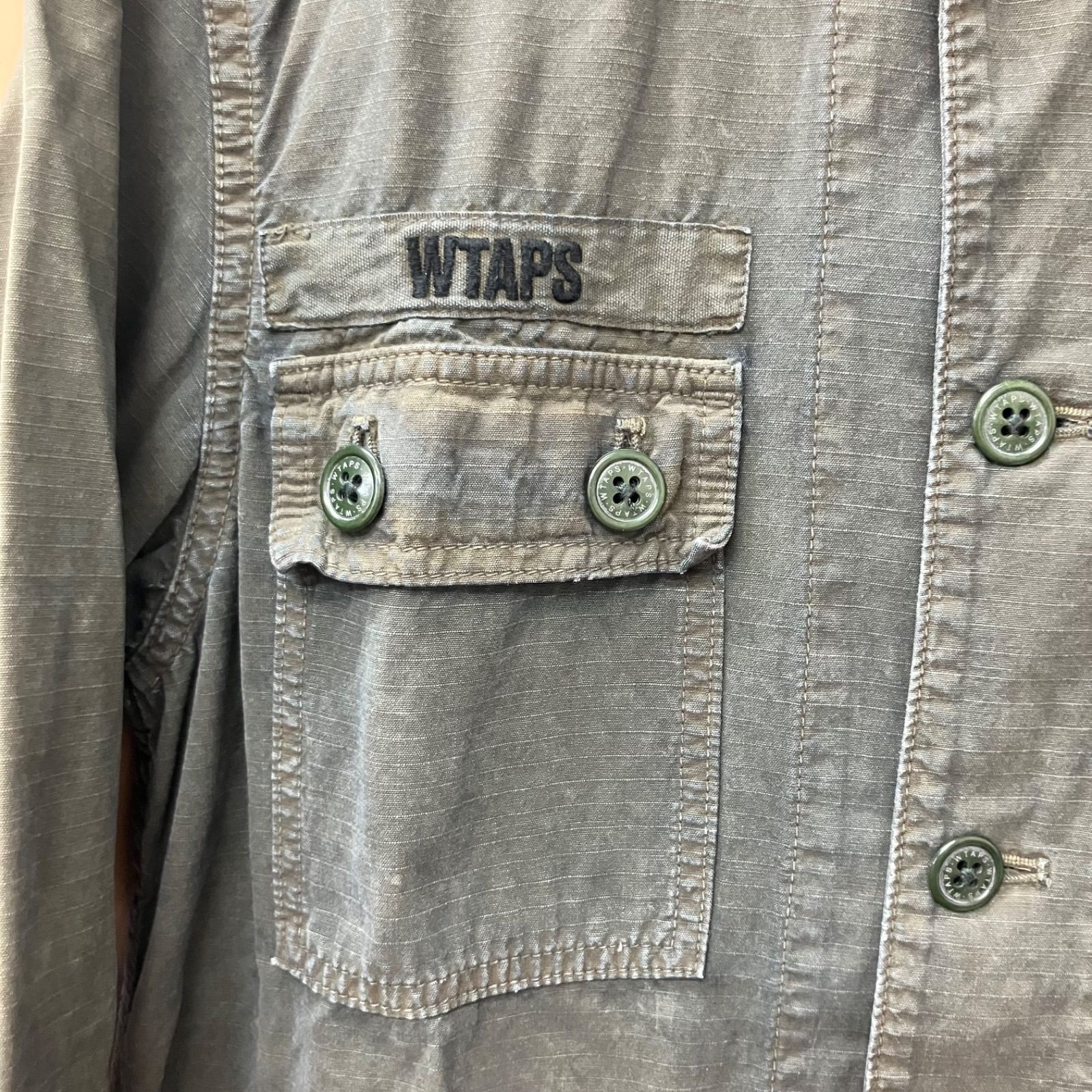 WTAPS 2013 JUNGLE L/S クロスボーン W)taps - 【WTAPS】初期 JUNGLE LS クロスボーン リップストップ