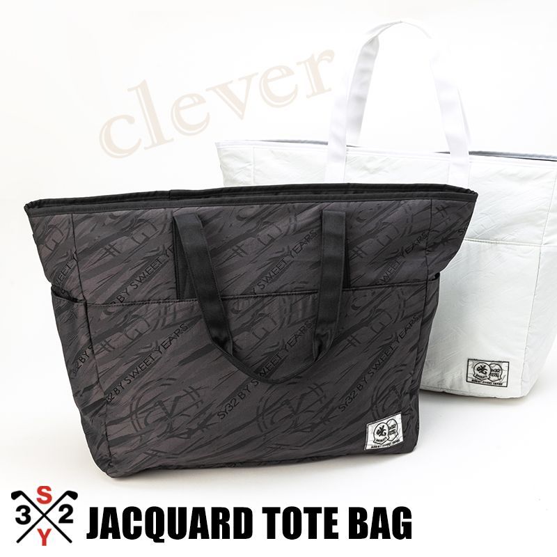 SY32 ゴルフ JACQUARD TOTE BAG カートバッグ トートバッグ トート バッグ メンズ レディース SY32 GOLF 2025 春夏 ゴルフウェア 正規販売店 SYG-24S102 xaz-syg-24s102