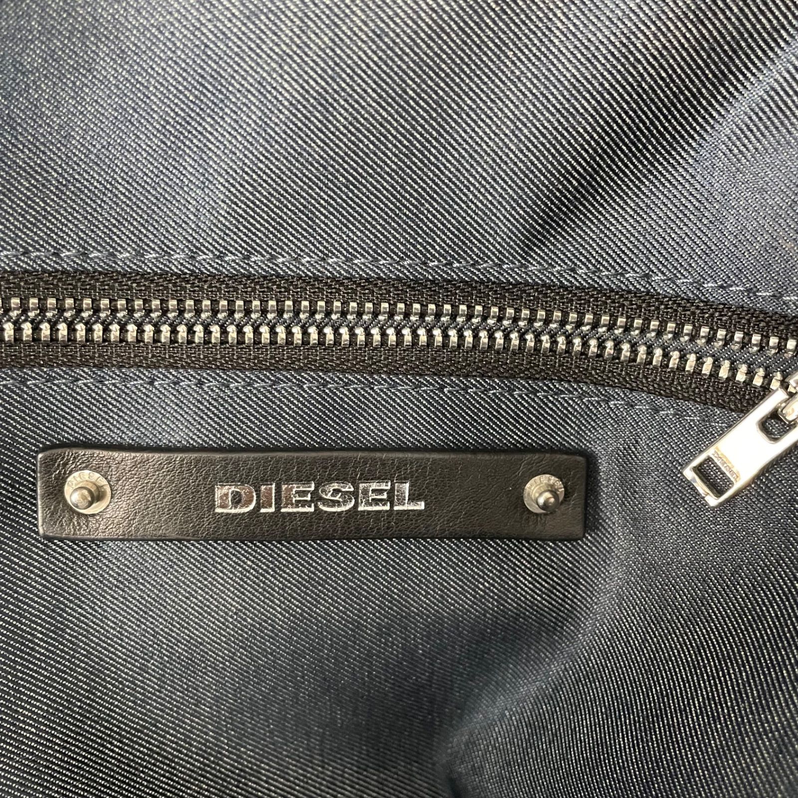 s)DIESEL ディーゼル リュック バックパック ジップ ファスナー レザー 