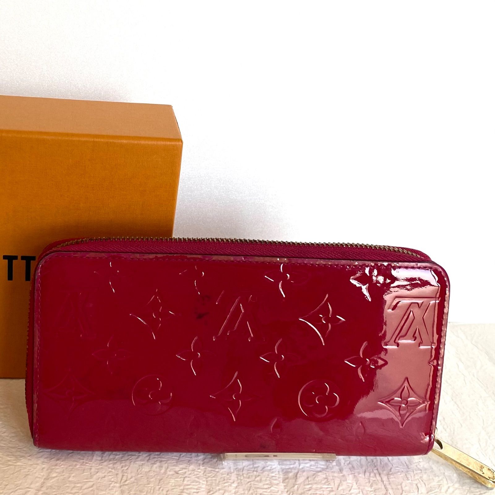 ルイヴィトン ポルトフォイユ クレマンス モノグラム ワインレッド 長財布