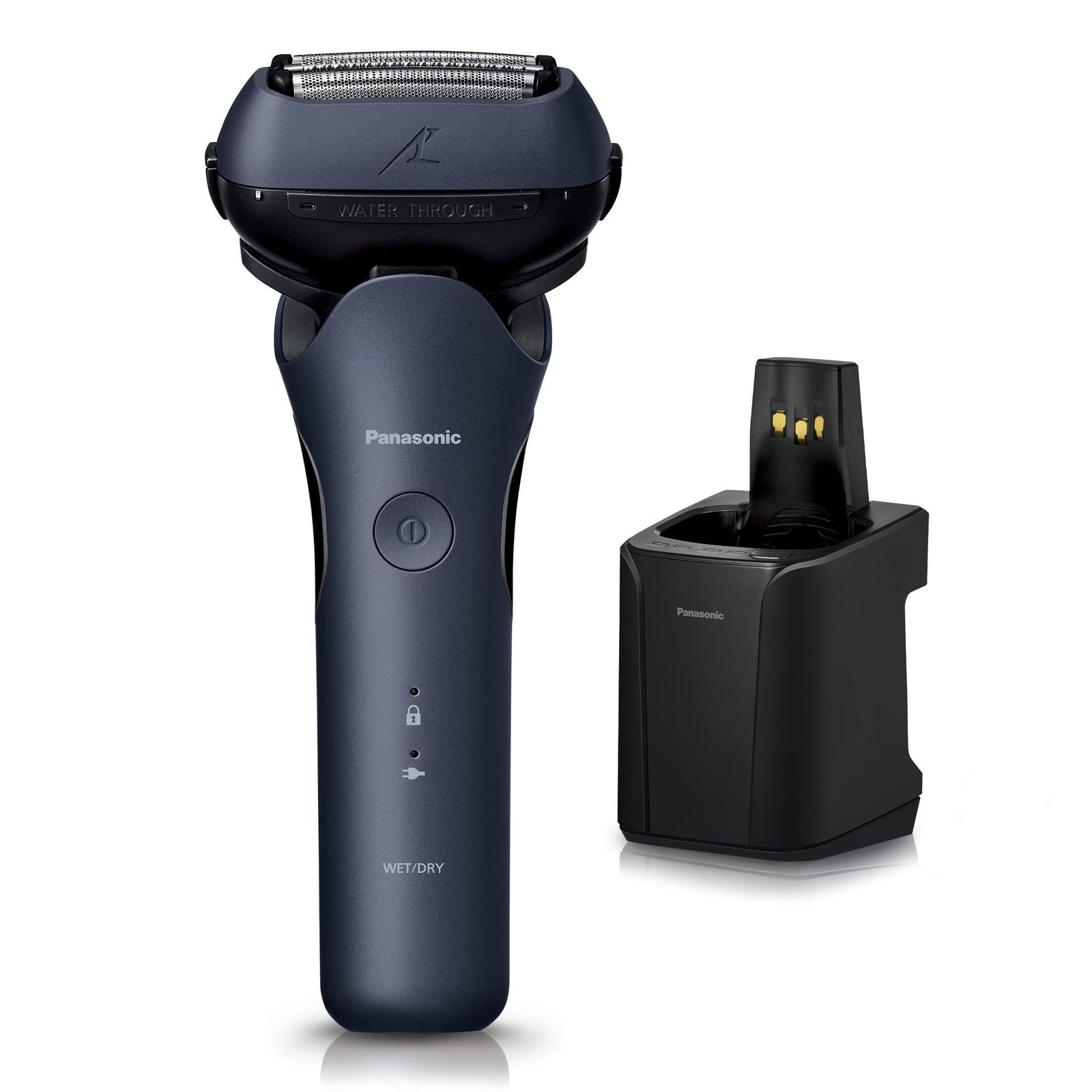 パナソニック メンズシェーバー ラムダッシュ 3枚刃 青 全自動洗浄器付 お風呂剃り可 ES-LT8B-A [単品] [4)ハイグレード/青/全自動洗浄器付]