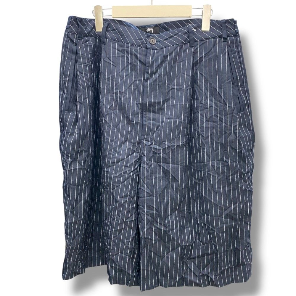 STUSSY 24SS VOLUME PLEATED SHORT WRINKLED STRIPE サイズ34 - メルカリ