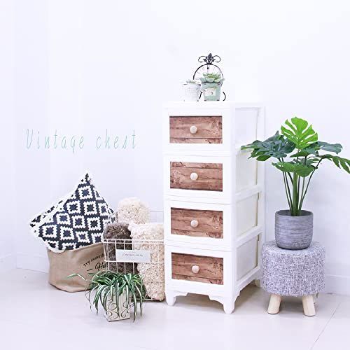 アンティークブラウン 4段 北欧風ビンテージチェスト coco リルデココ de Lilou WWW_KANDAIZUMI_COM