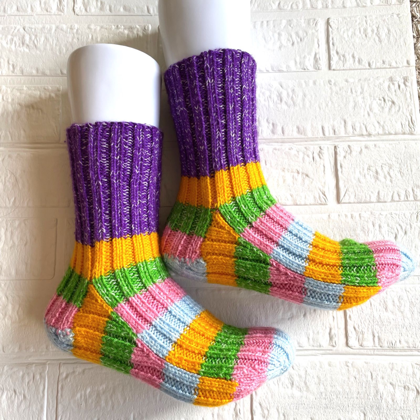 Fazer X Novita ウールソックス ♡ 手編み靴下 Fazer X Novita ウールソックス ♡ 手編み靴下