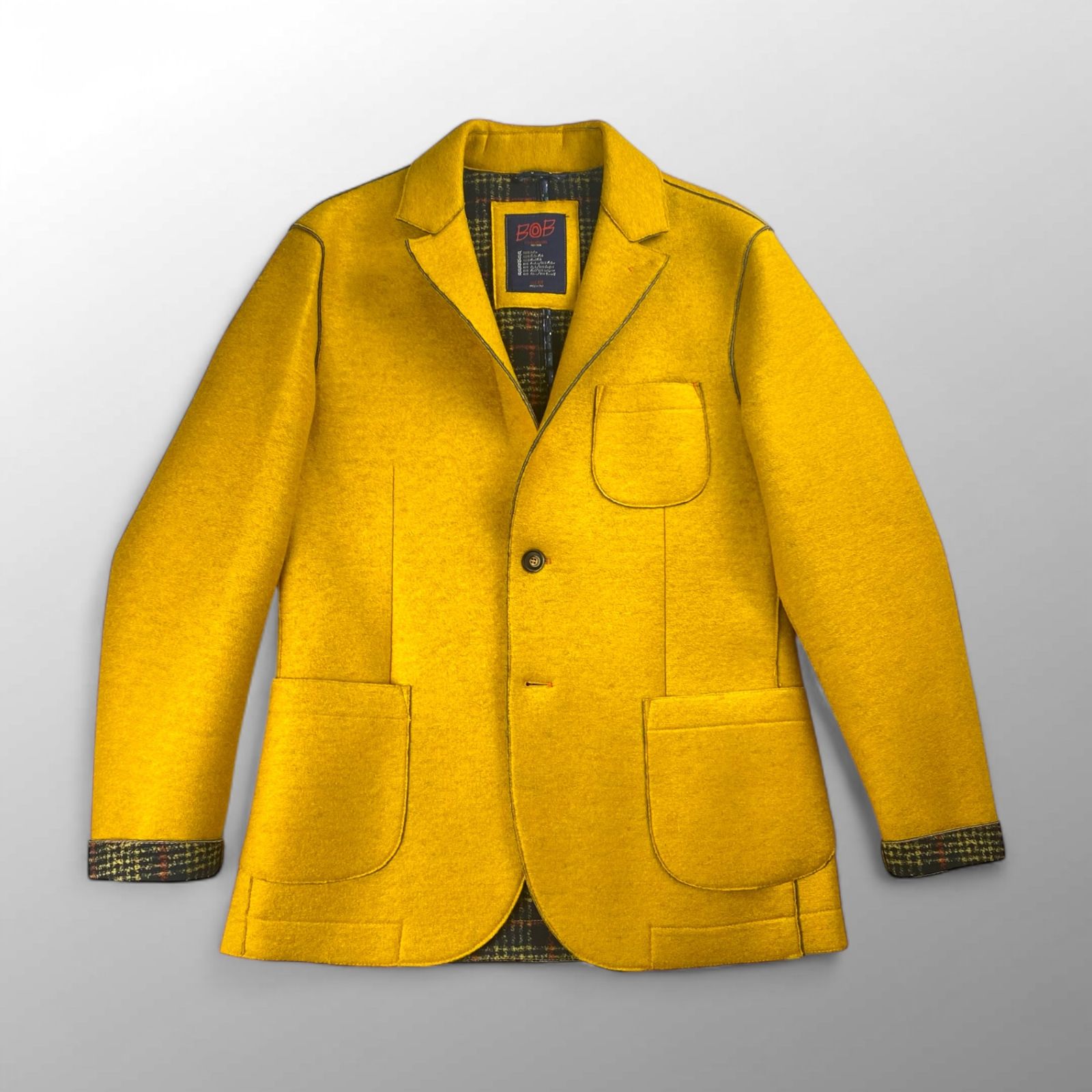 BOB ボブ 大丸取り扱い | ボンディングハンドワークジャケット MADE IN ITALY 参考定価 45 000程度 SIZE 1050 L程度