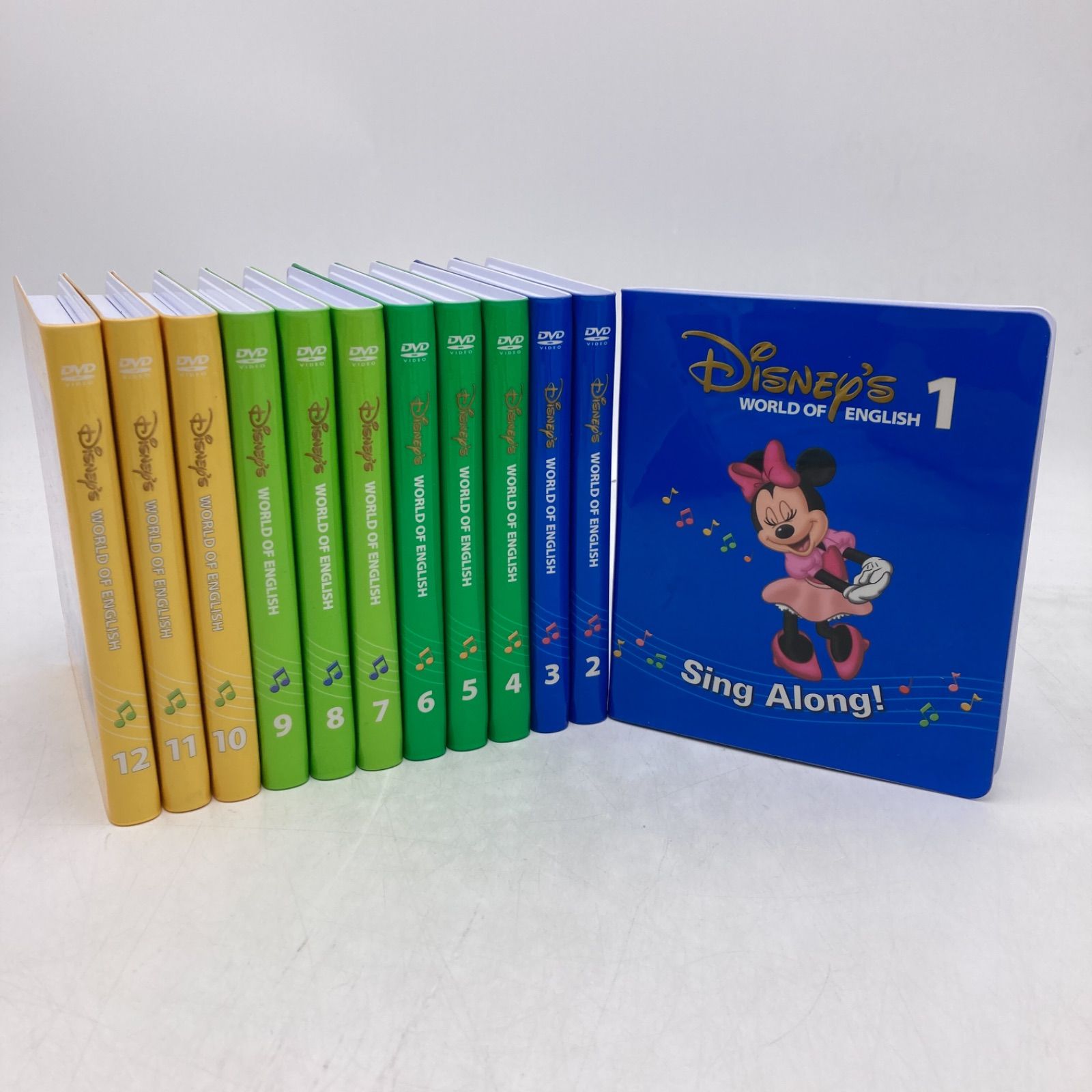 2018年 シングアロングDVD12枚 新子役 字幕あり ディズニー英語システム DWE Disney ワールドファミリー 405106