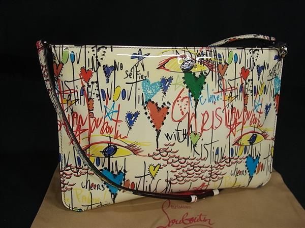 Christian Louboutin ルビタグ パテントレザークラッチバッグ