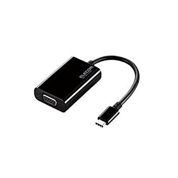 非常に良い エレコム USB-C VGA 変換 USB C to VGA 変換アダプタ ブラック AD-CVGABK