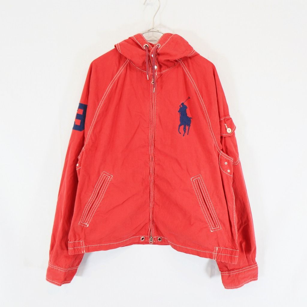 【入手困難】希少 ポロバイラルフローレン トラックジャケット JAPAN 刺繍 SALE/ Polo by Ralph Lauren ポロバイラルフローレン フーデッド