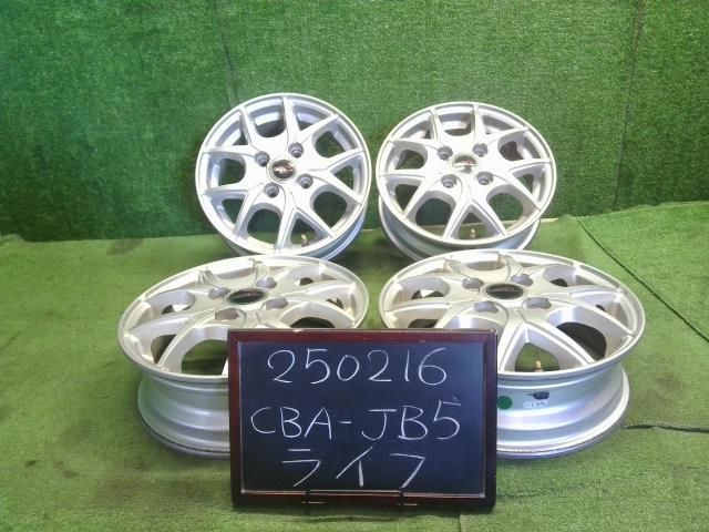 社外 13インチアルミホイール4本 13×4.00B 4穴 PCD100 43 ハブ径73mm CARIFA ライフ外し 自社品番250216