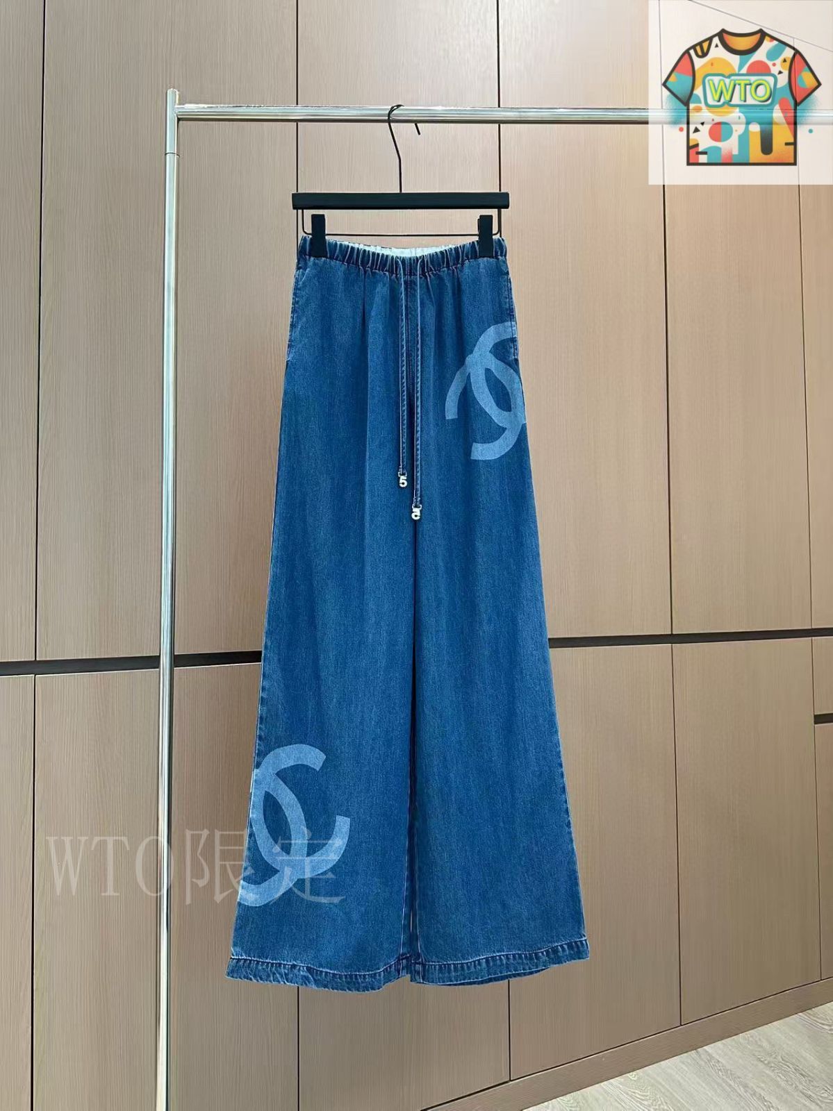 今日特価】Chanel 25 新款 抽?付きダブル C プリントデニム