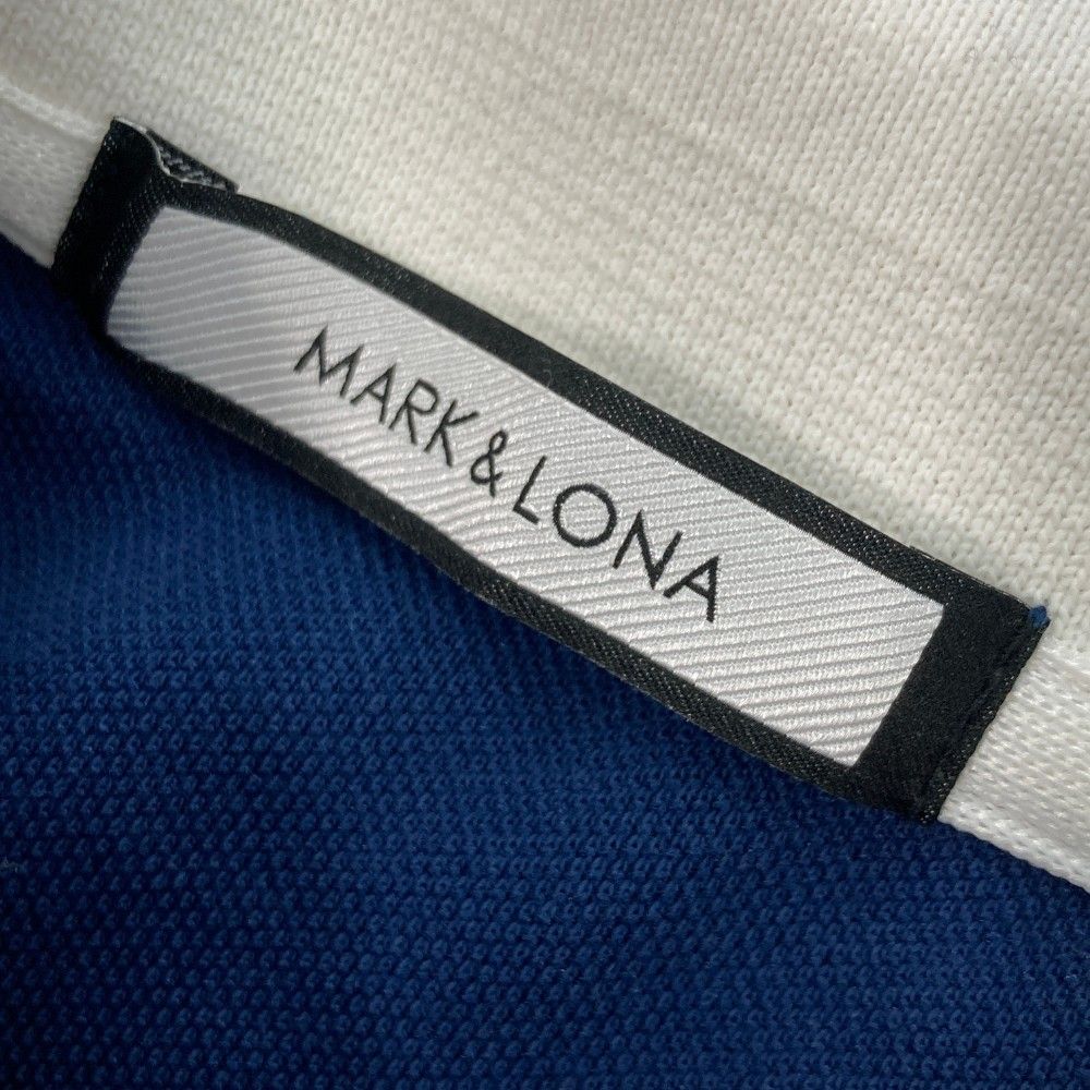 サイズ：38 MARK&LONA マークアンドロナ 半袖ポロシャツ ネイビー系