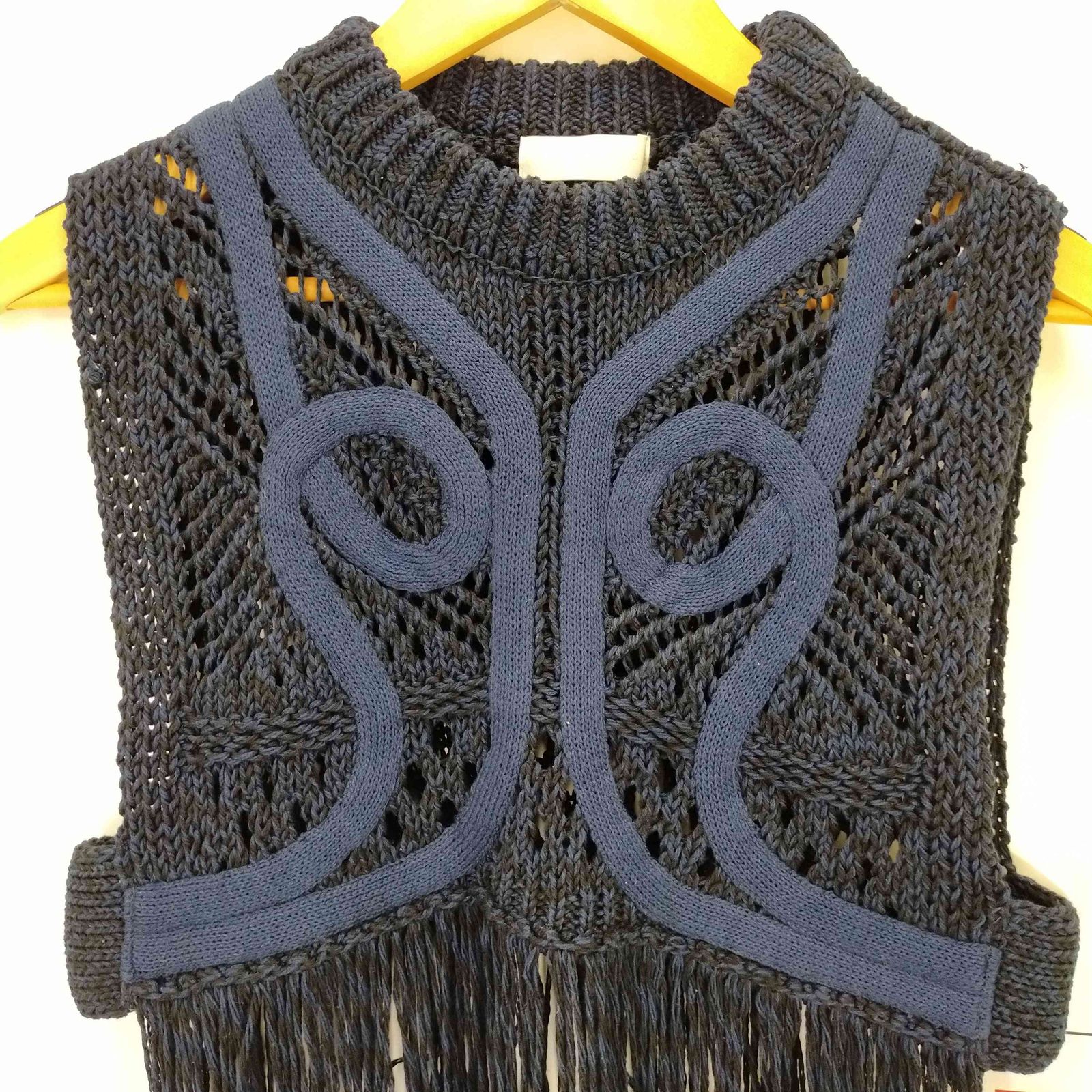 パブリックトウキョウ PUBLIC TOKYO クロシェライクフリンジベスト