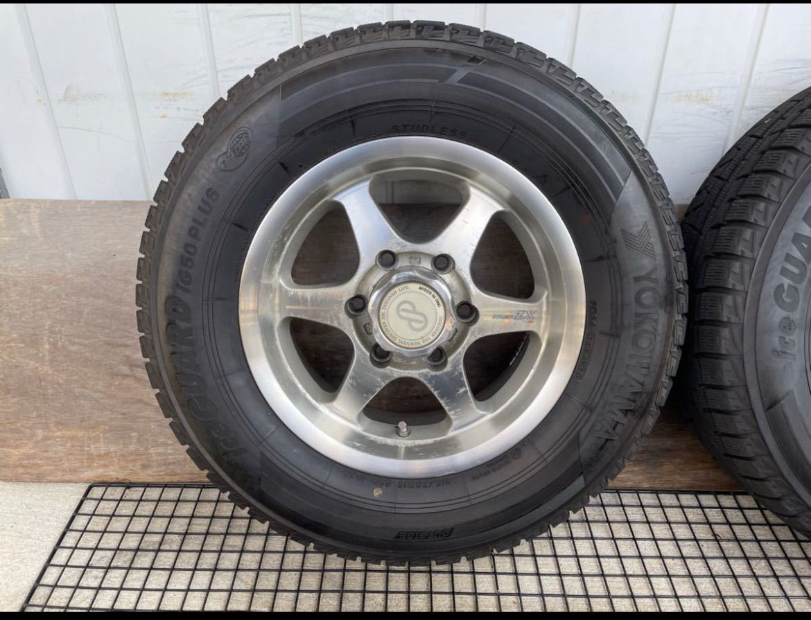 215mm 15インチ タイヤ ENKEI BORGNER ZX 215/70R15 6.5J+24 6穴 PCD139.7 15インチ