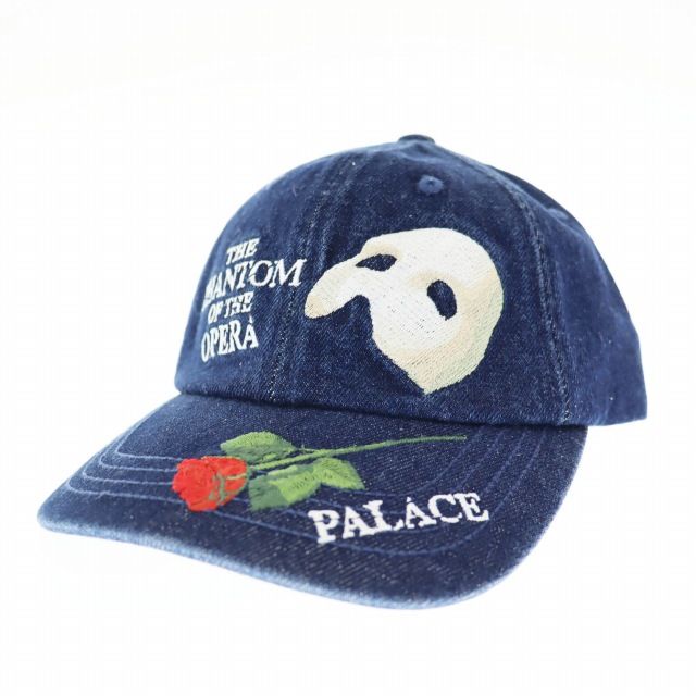 パレス Palace 24AW PHANTOM OF THE OPERA 6-PANEL CAP 刺繍 帽子 キャップ インディゴ ブランド古着ベクトル AA ●▲ 250614