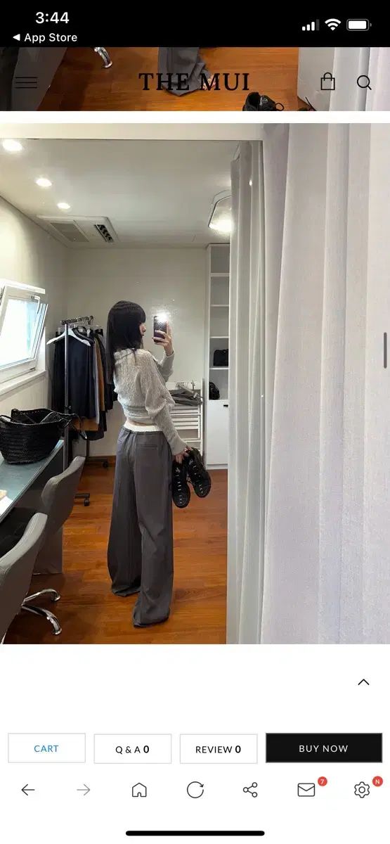 THE MUI レイヤード ISTJ VENDING MACHINE Ver. ワイド パンツ DECORATOM_COM_BR