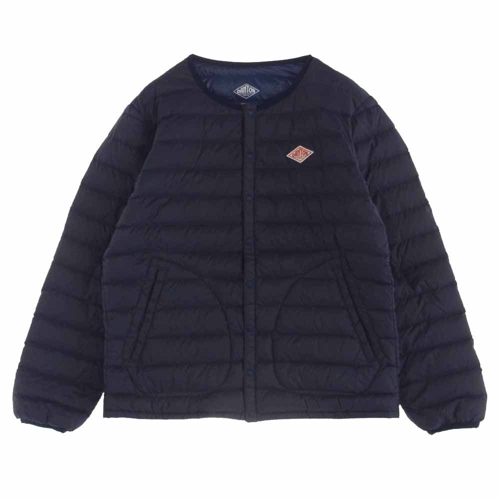 DANTON クルーネック インナーダウン ネイビー 36 M ダントン 【公式通販】