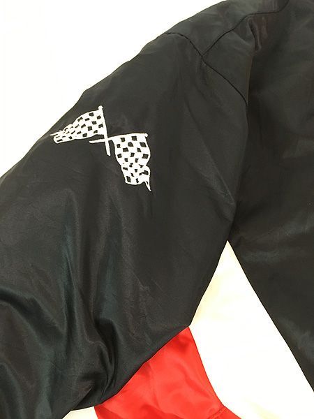 古着 90s NUTMEG 「Dale Earnhard」 ドライバー 企業 刺しゅう パデット 光沢 ナイロン レーシング ジャケット XL 古着 古着 90s NUTMEG 「Dale Earnhard」 ドライバー 企業 刺しゅう