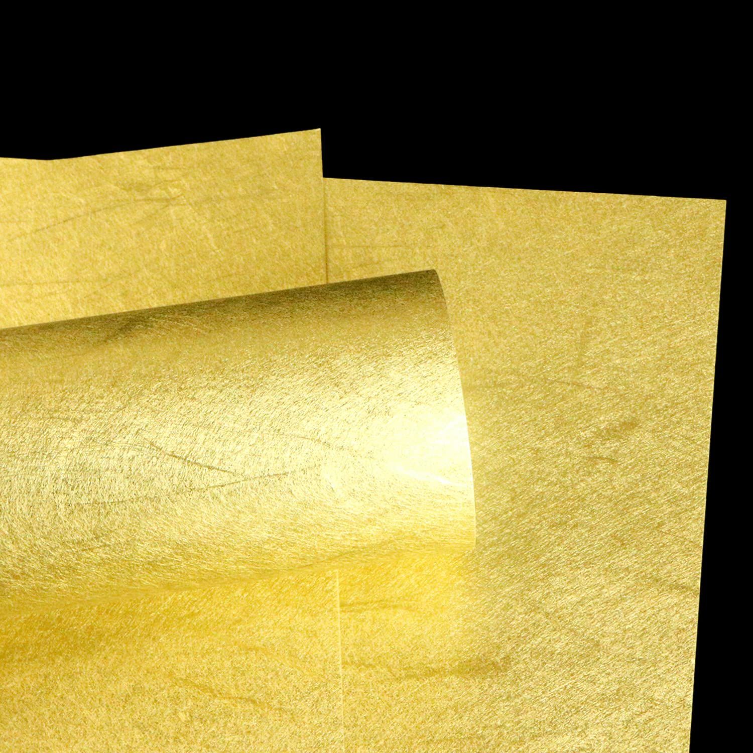 国産】金の雲龍紙 A4サイズ(210x297mm) 金箔に雲竜柄の入った最
