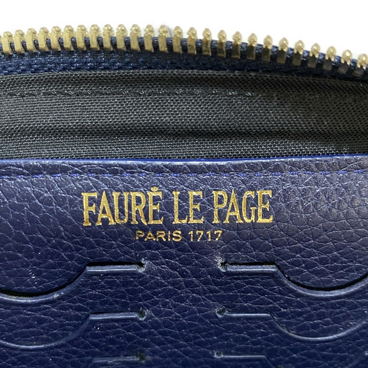 FAURE LE PAGE(フォレルパージュ) 財布 - グレー×ネイビー×イエロー ショルダーウォレット PVC(塩化ビニール)×レザー - メルカリ