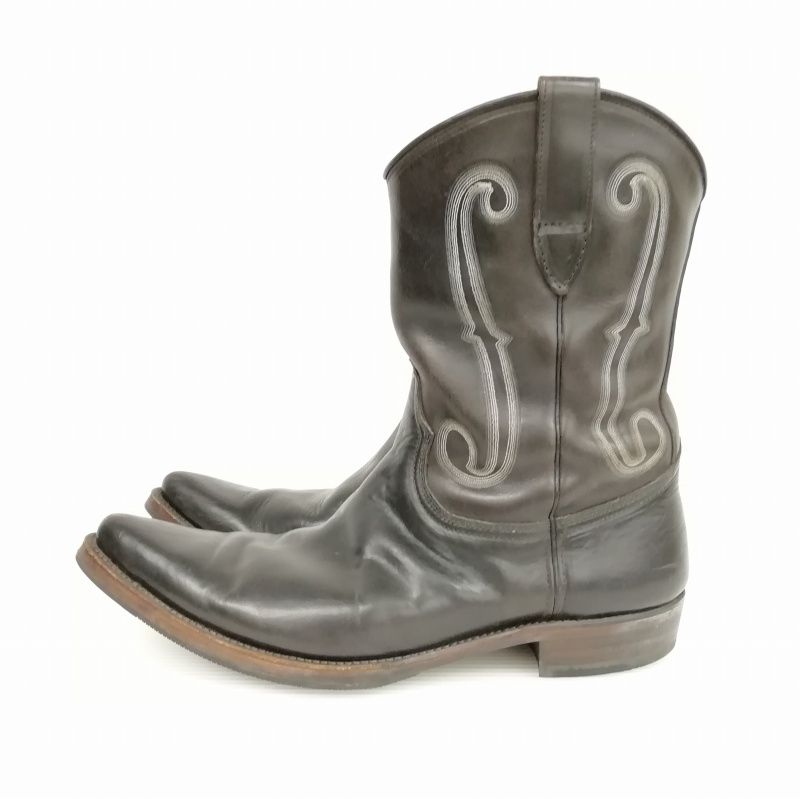 フットザコーチャー foot the coacher f-HOLE ROUND BOOT ウエスタン