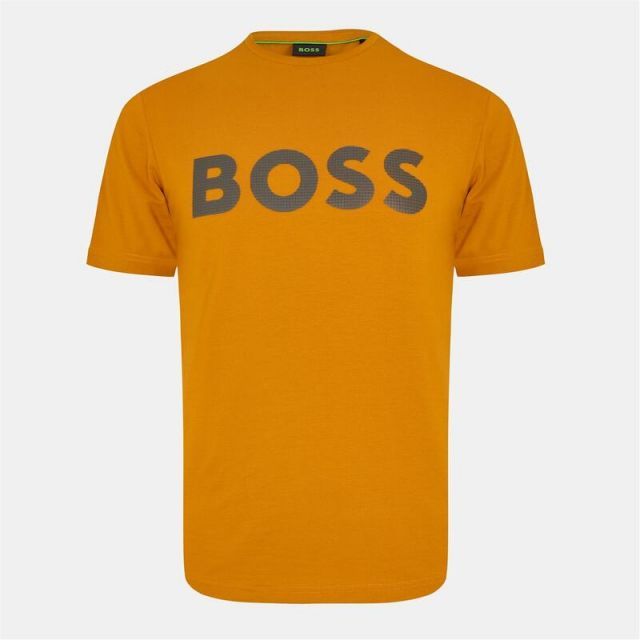 【送料無料】 ボス メンズ Tシャツ トップス Boss Tee 8 10253247 01 Dark Yellow