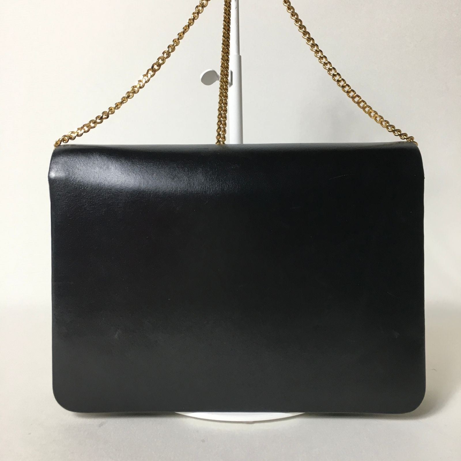 2508-221｜ディオール ショルダーバッグ ブラック ロゴ金具 チェーン  