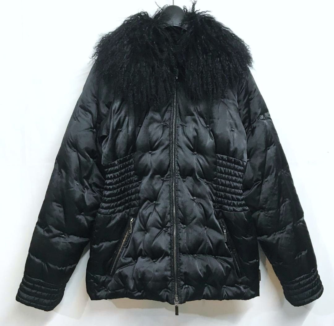 希少 MONCLER ダウンジャケット ファー付き 希少MONCLER ブラック