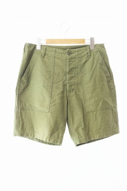 ワコマリア WACKO MARIA 21SS GP-105 BLANKLINE JOHNNY B  BAKER SHORTS ブランクライン ジョニー B ベイカー ショーツ ハーフ パンツ L 緑 グリーン ブランド古着ベクトル 240808