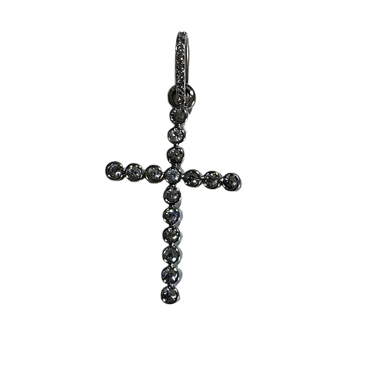 SWAROVSKI スワロフスキー ペンダントトップ - シルバー×クリア クロス 十字架