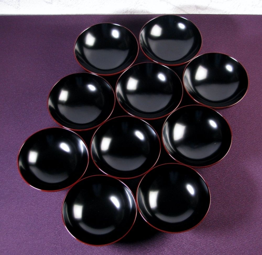 輪島塗 木製吸物椀10客 幅：13.3cm 共箱 美品/25h002 - メルカリ