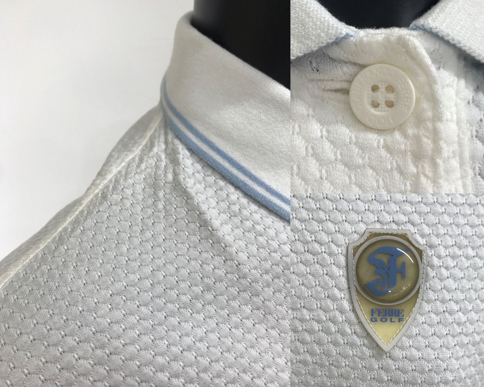 USED】Gianfranco FERRE ジャンフランコフェレ 綿 半袖 ポロシャツ 