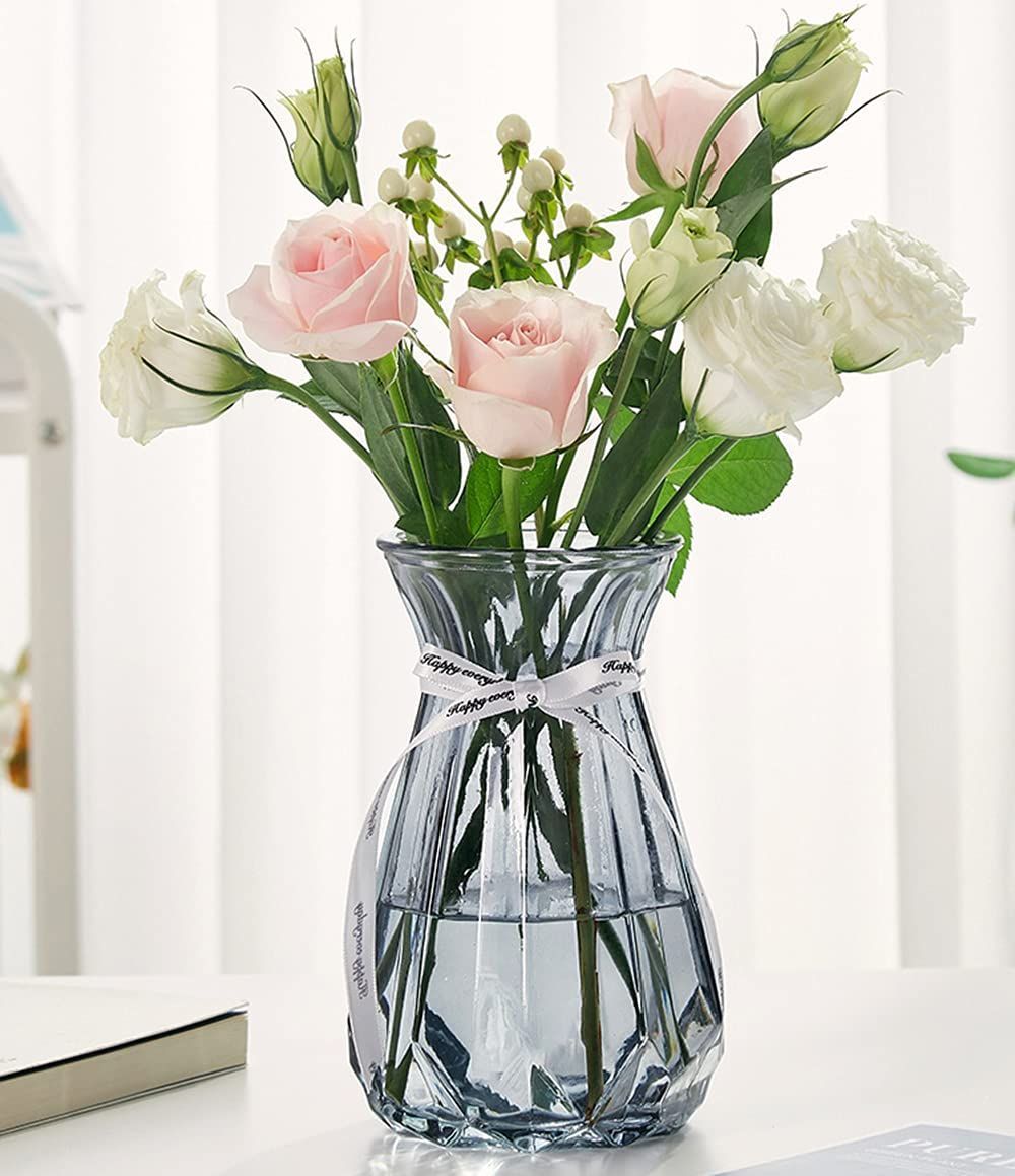 ガラス製 造花 ガラス花瓶 シンプル花器 花器ファッション 透明 