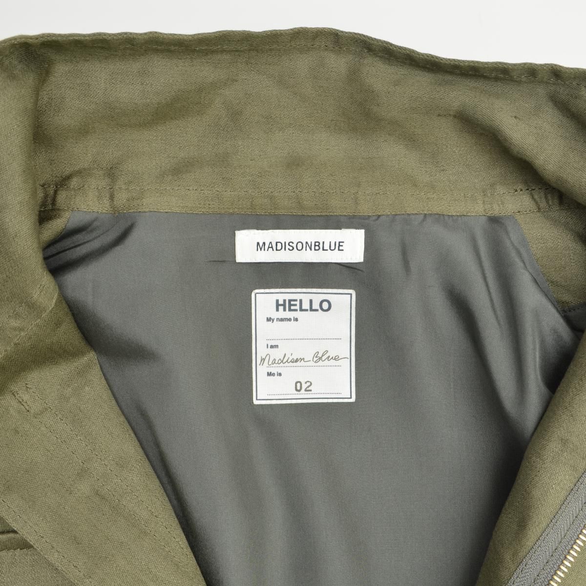 MADISONBLUE】ユニセックス MB201-1005 M65 LINEN SATIN