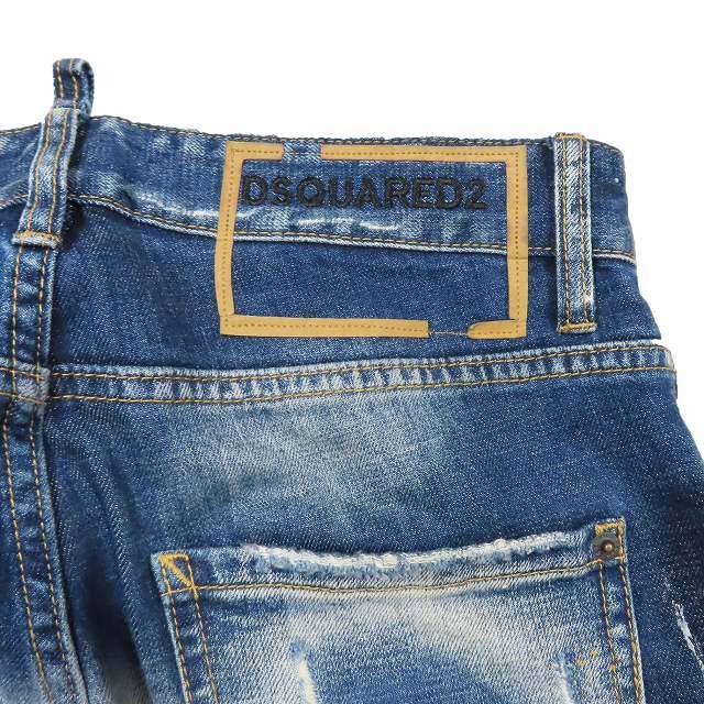 美品 20AW ディースクエアード DSQUARED2 ペイント リペア加工 