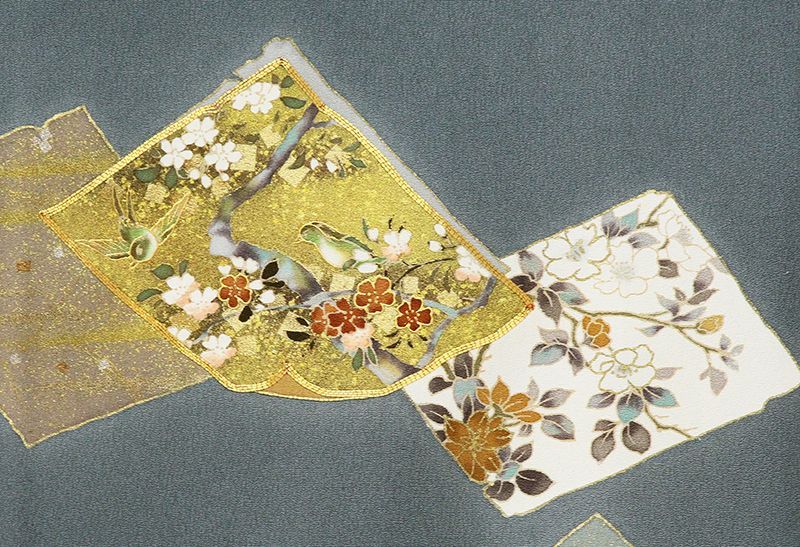 記念感謝祭【仕立無料】京友禅工芸士手描染、本金彩、焼箔、手
