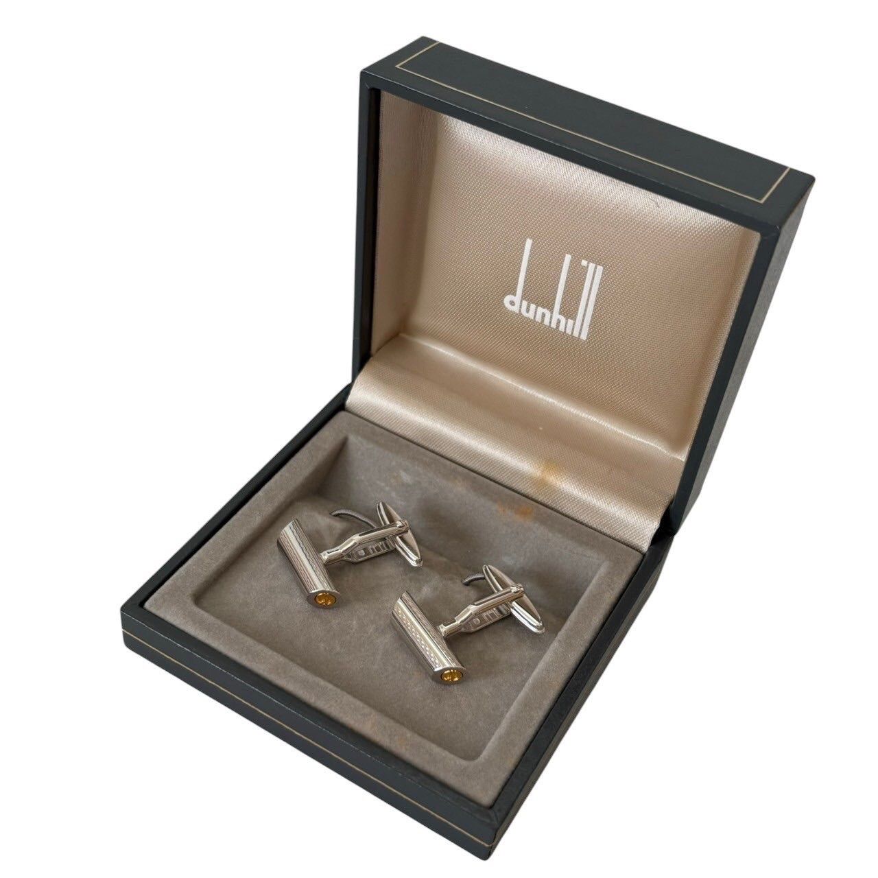 美品　ダンヒル　dunhill カフスリンクス　シルバー製 ダンヒル dunhill カフス メンズ カフリンクス カフスボタン D