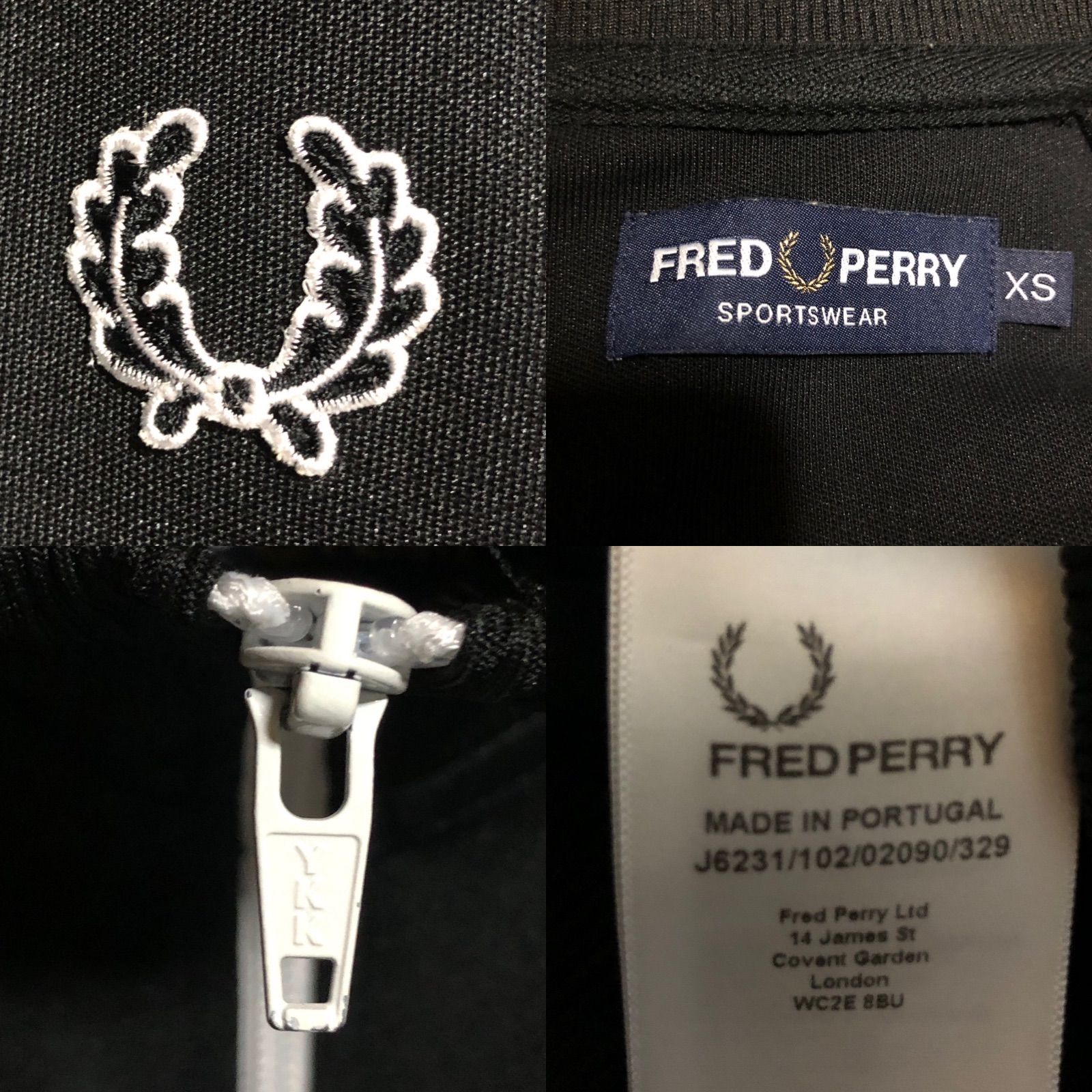 Fred Perry⭐️トラックジャケット/ジャージ 刺繍月桂樹/テープ