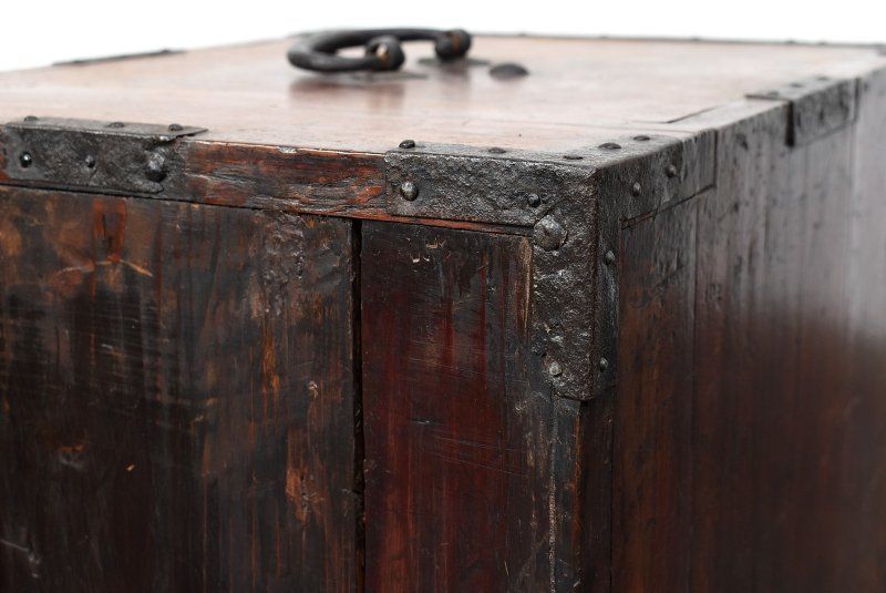蔵A4874 重厚鉄金具 欅造り 船箪笥 江戸時代 IMPECCABLEHEALTHCARESERVICES_COM