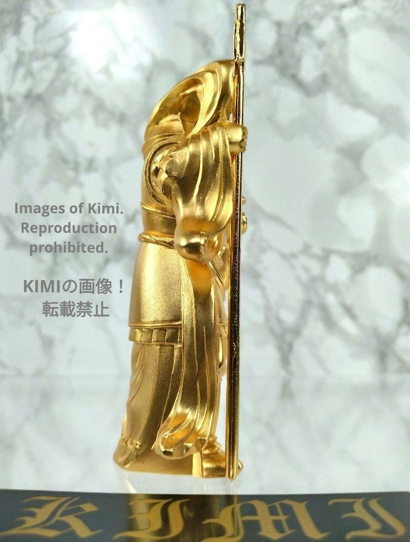 毘沙門天 Vaisravana 10cm 3.9inch 開運七福神（金メッキ/24金