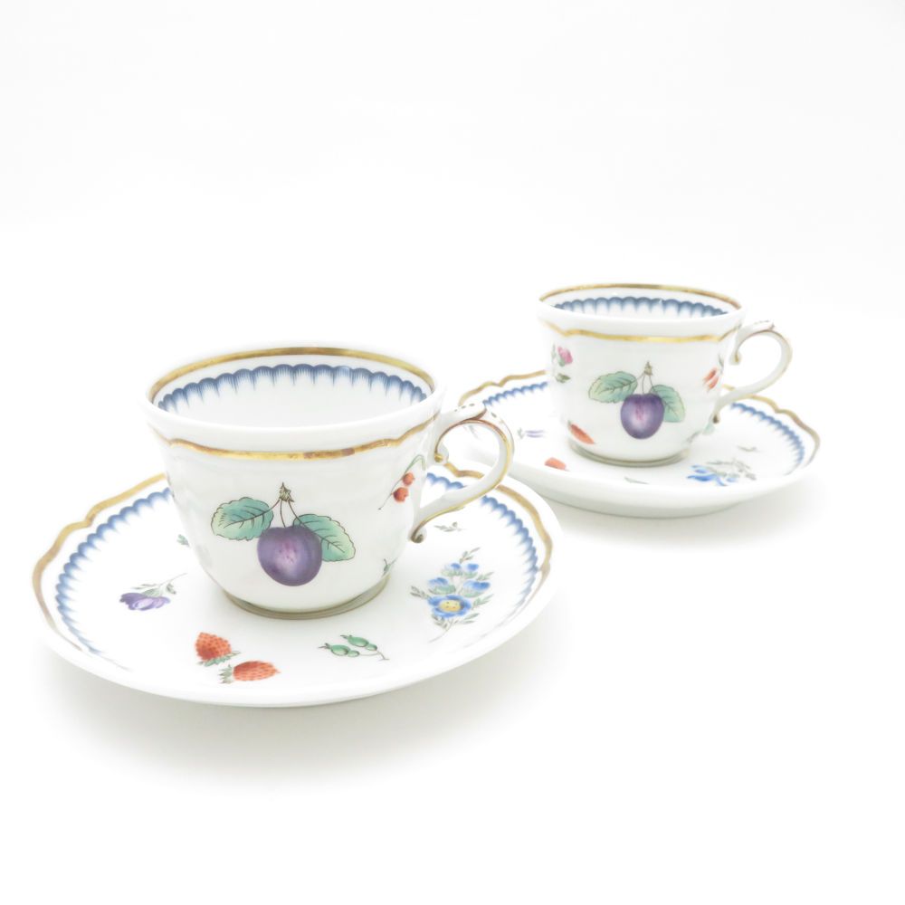 リチャードジノリ カップソーサー2客 フルーツ Richard Ginori