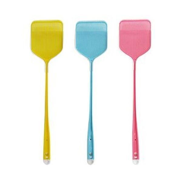 まとめ）オーエ ハエたたき Newハエポイチリトリ付 1本（色指定）〔×50